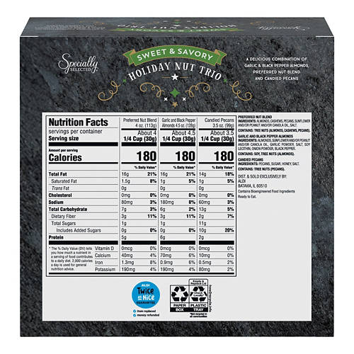 Southern Grove Sweet and Savory Nut Trio